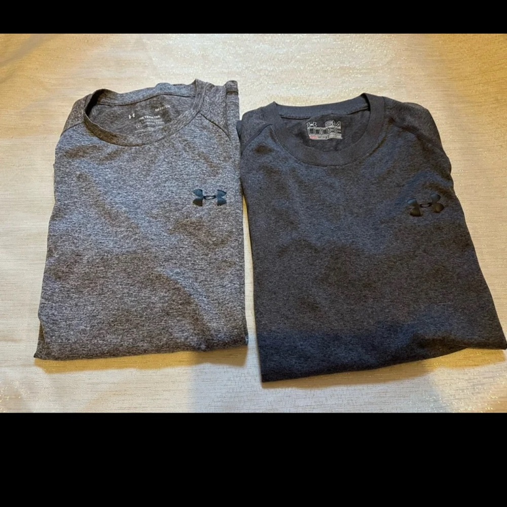 Under Armour Men's Short Sleeve Tees - Dark and Light Gray